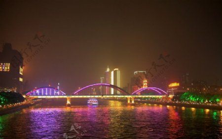 广州经典景点珠江夜游图片