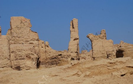 新疆胶河古城图片