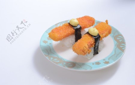 黄金蟹柳寿司图片