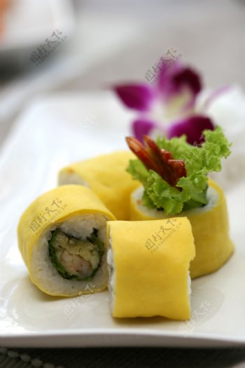 蛋皮寿司卷图片
