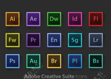 Adobe软件投影图标设计图片