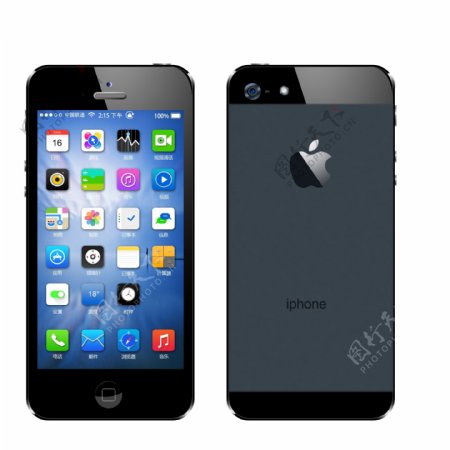 黑色苹iphone5图片
