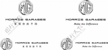 MORRISGARAGES名爵logo为位图图片