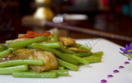素食清炒家常豆腐图片