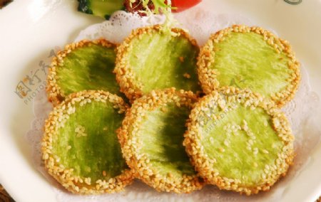 绿茶香芋饼图片