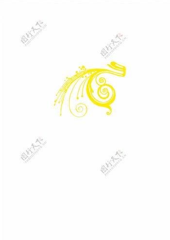 黄色花纹图片