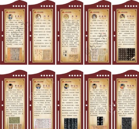 中国古代十大书法家图片