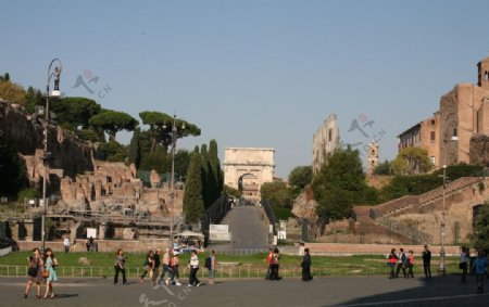 古罗马建筑群图片