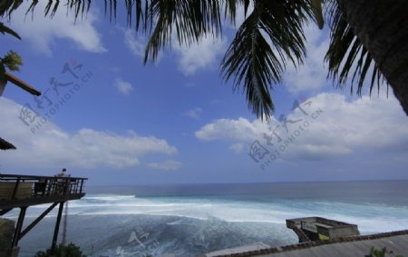 巴厘岛悬崖餐厅图片