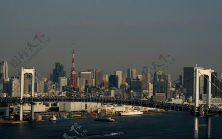 东京彩虹桥主桥段图片