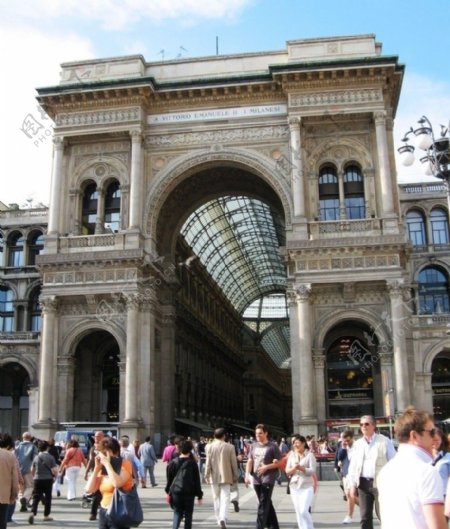 意大利米兰维托伊曼纽二世拱廊商场图片