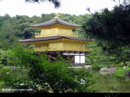 日本京都金阁寺图片