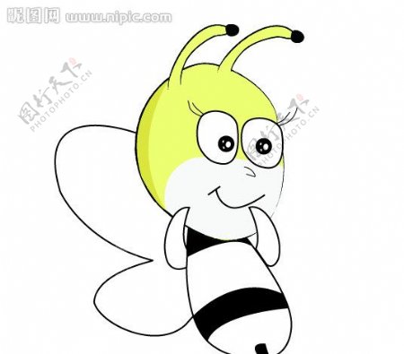 卡通蜜蜂图片