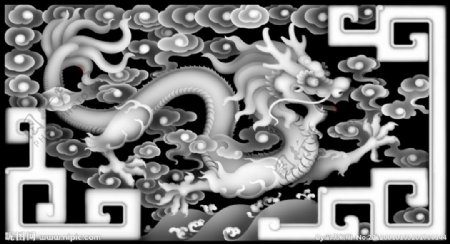 中式古典家具雕刻云龙图样图片