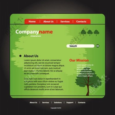 绿色自然网页图片