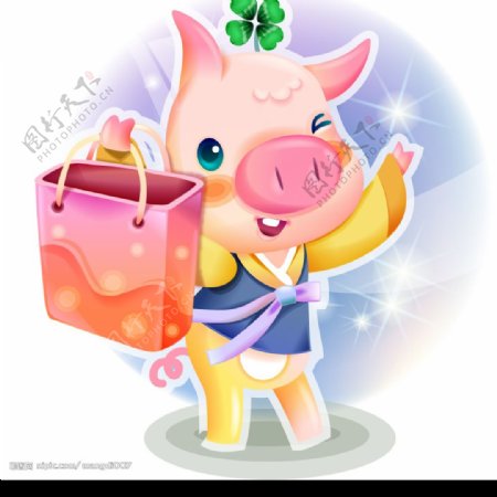 韩国卡通猪3图片