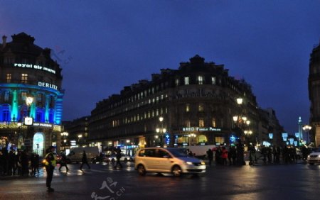浪漫巴黎夜图片