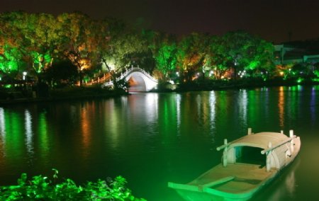 广西两江四湖夜景图片