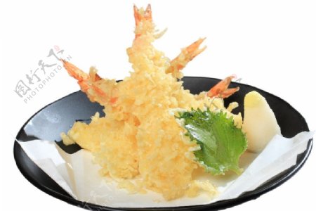 日本黄金虾球菜式图片