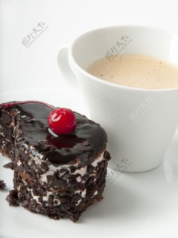 咖啡巧克力甜点图片