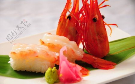 牡丹虾寿司图片