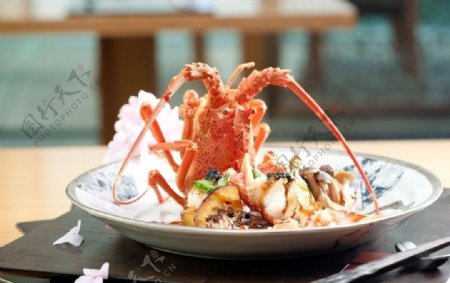 日本怀石料理之龙虾图片
