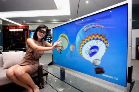 亚洲美女写真韩国广告模特3D电视广告图片