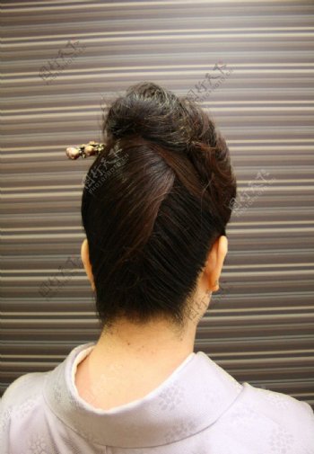 头部后脑勺日式发型日本女士图片
