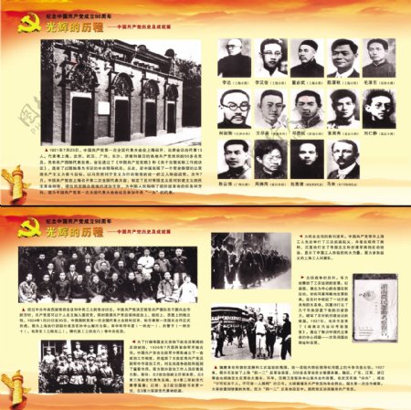 中国共产党成立90周年展板图片
