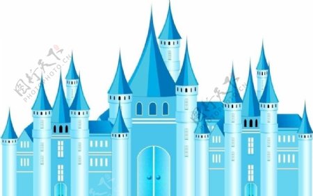 蓝色城堡图片