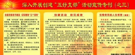 五好支部宣传周刊宣传栏党微长城图片