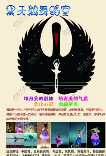天鹅舞蹈海报图片
