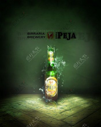 啤酒广告图图片