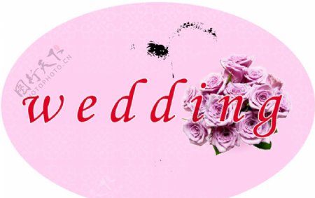 婚礼Wedding牌图片