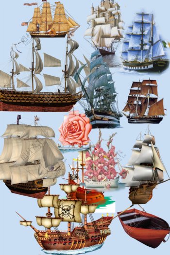 国外各种大帆船图片