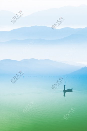 湖光山水图片