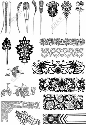 中国古代花纹图片