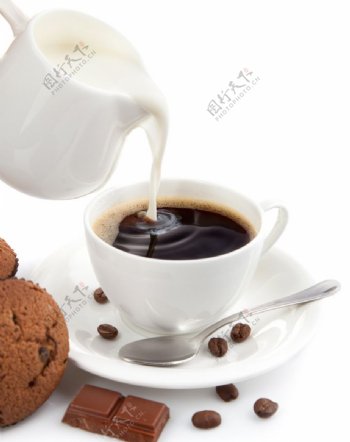咖啡和牛奶