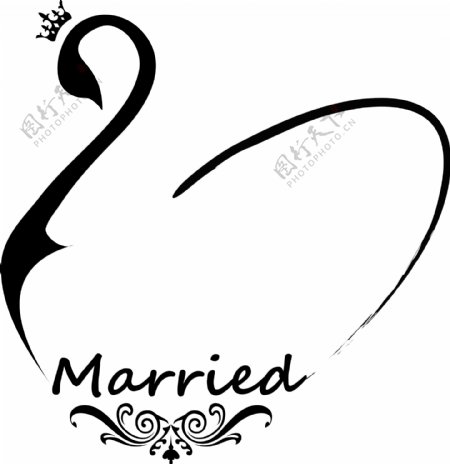 婚礼背景标志