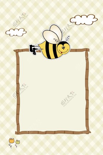 手绘卡通蜜蜂