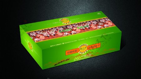 新疆特色餐厅纸盒展开图