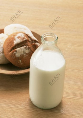 面包牛奶