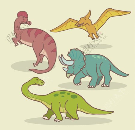 不同的恐龙