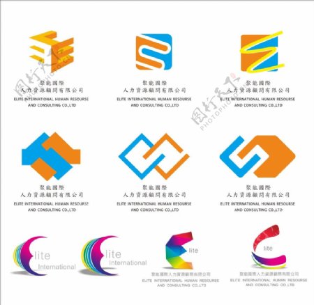 LOGO设计标志变形企业