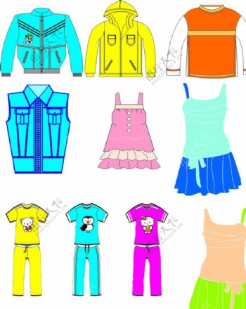 幼儿园卡通服饰衣服设计
