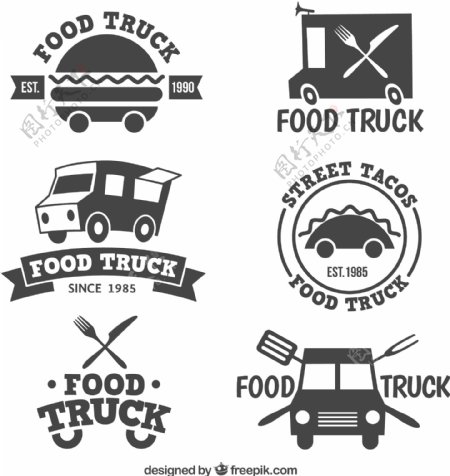 食品卡车标志