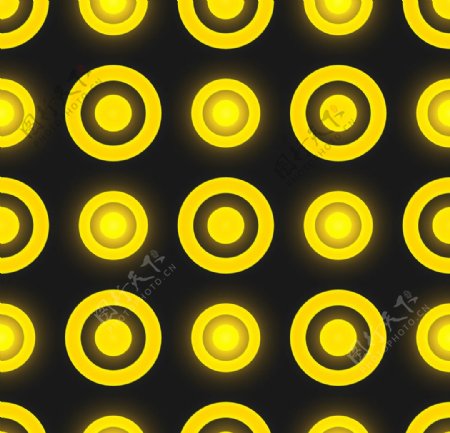 黄色圆圈图案