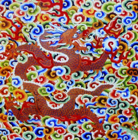 龙花纹传统图案