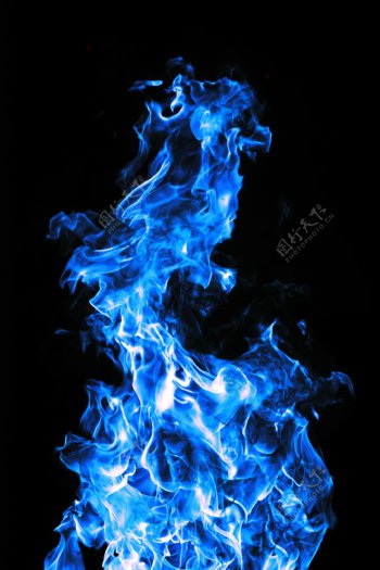 蓝色火焰高清素材
