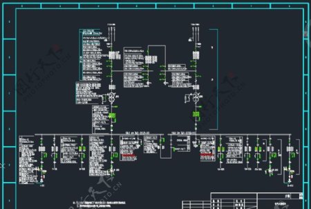 110KV电站接线设计施工图